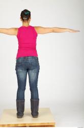 Whole Body Woman T poses Casual Average Studio photo references